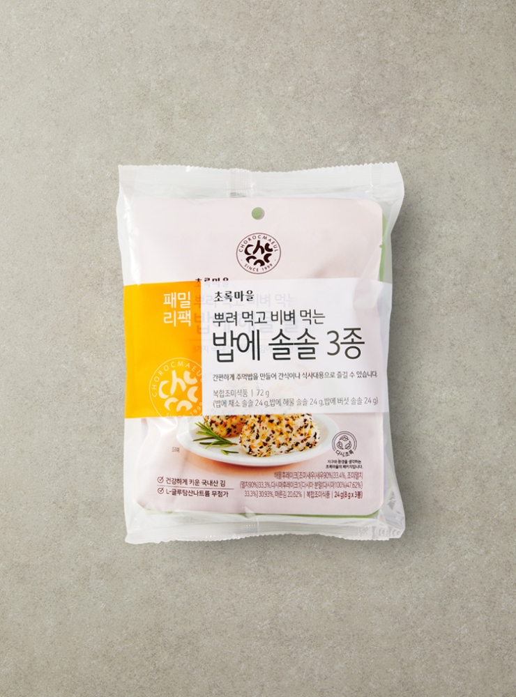 [패밀리팩] 밥에 솔솔 3종(24g×3)
