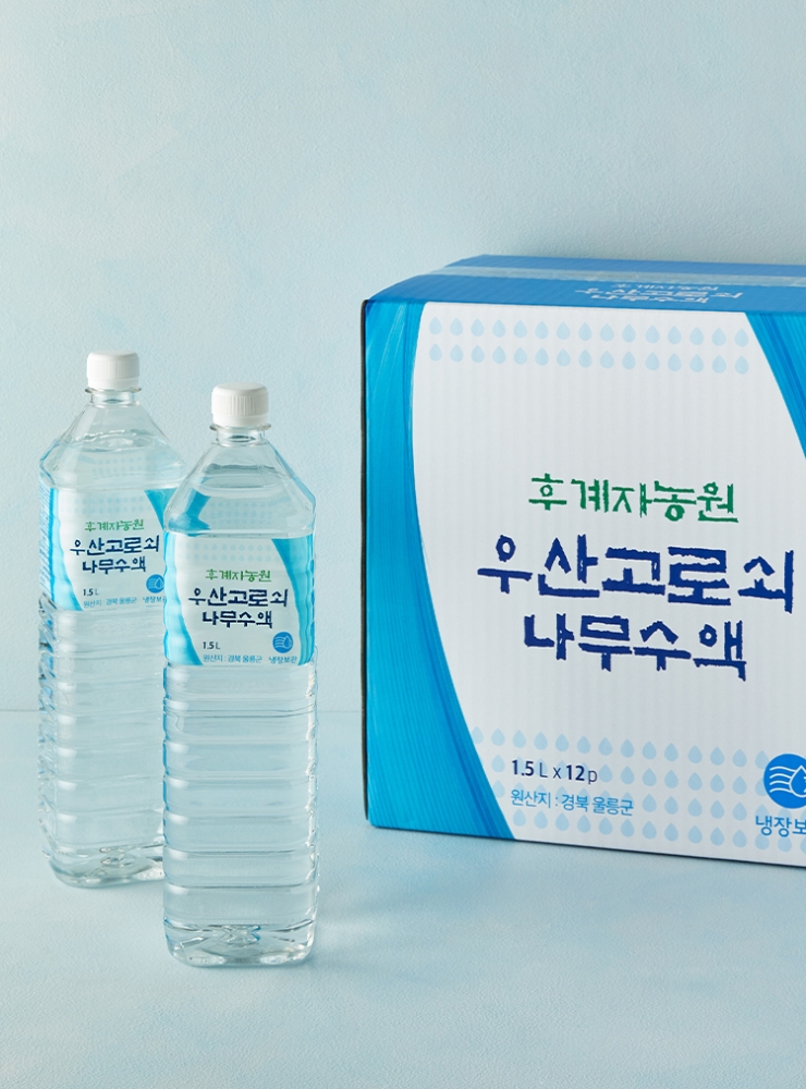 [오늘 마감!] 우산고로쇠 나무수액(1.5Lx12입)