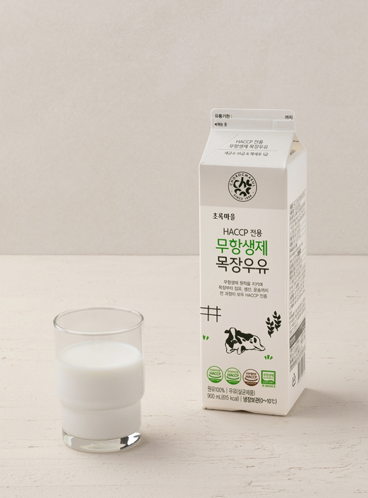 HACCP전용 무항생제 목장우유(900mL)