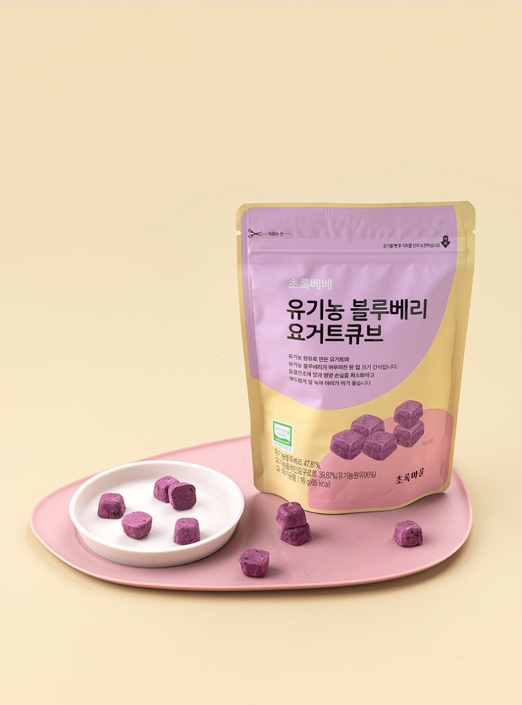 초록베베 유기농 블루베리요거트큐브(16g)