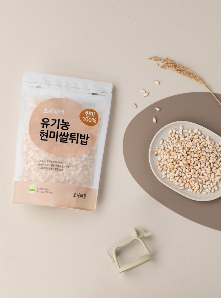 초록베베 유기농 현미쌀튀밥(60g)