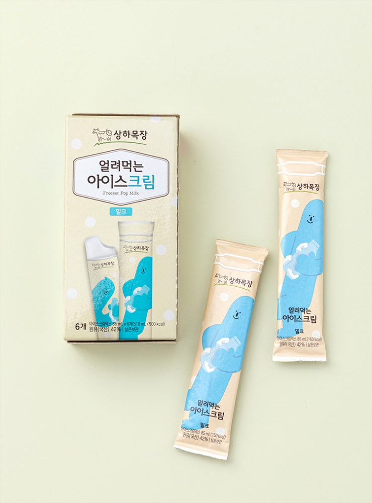상하목장 얼려먹는 아이스크림 밀크(85mL×6)