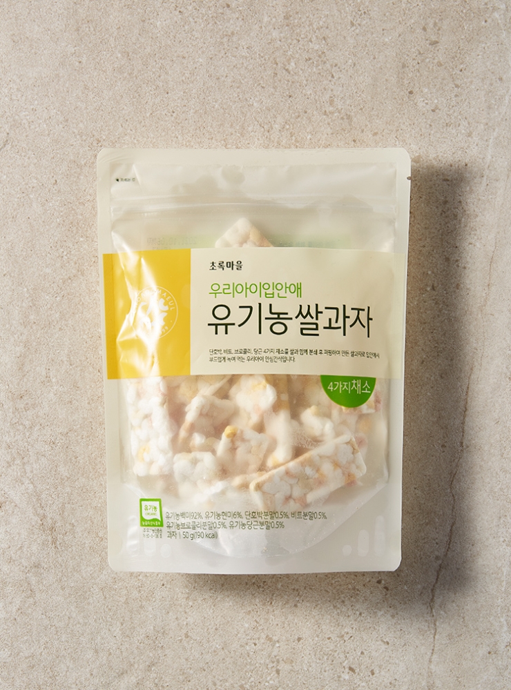 우리아이입안애 유기농 쌀과자(4가지채소/50g)